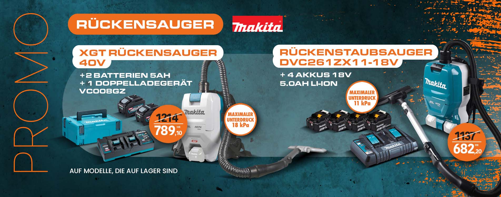 Makita Rückensauger