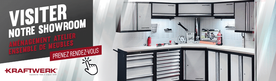 Aménagement d'atelier Kraftwerk Mobilio Showroom MyToolSwiss